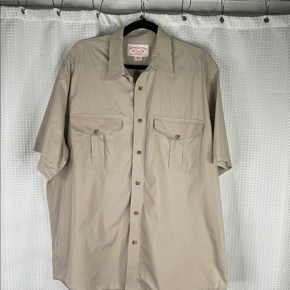 CC Filson Seattle Button Down Shirt Short Sleeve Safari Vintage Pockets Sz XL - Picture 1 of 7